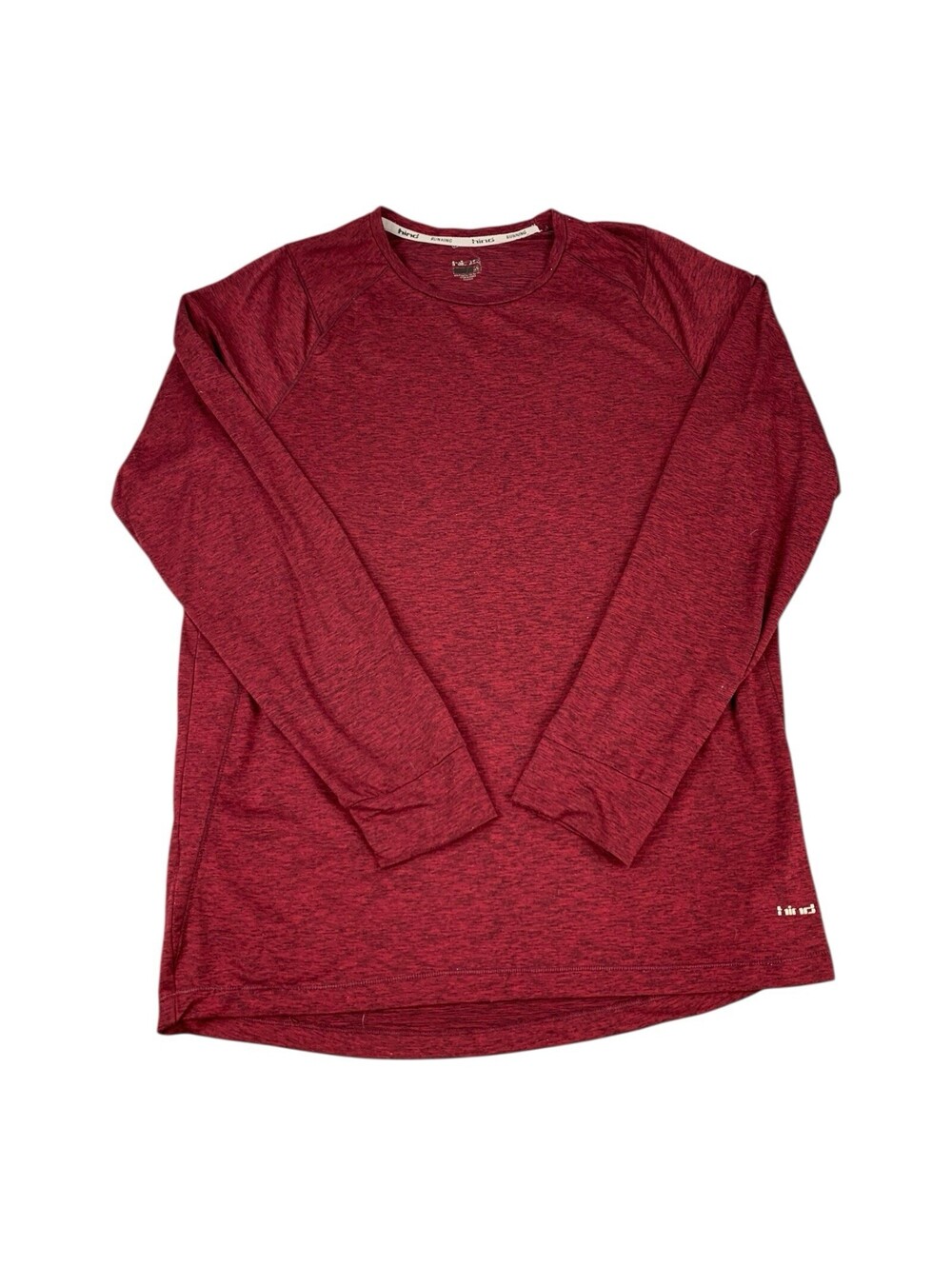 Hind DryLete Crew Neck Burgundy Red Long Sleeve Running Shirt Men’s Size Medium